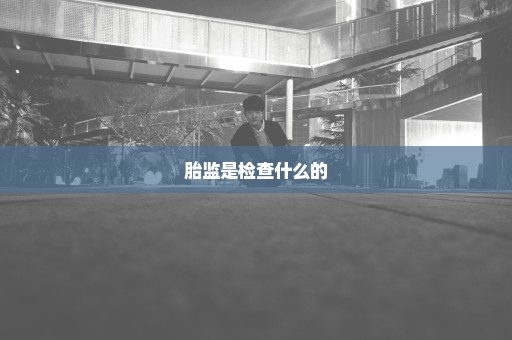 胎监是检查什么的