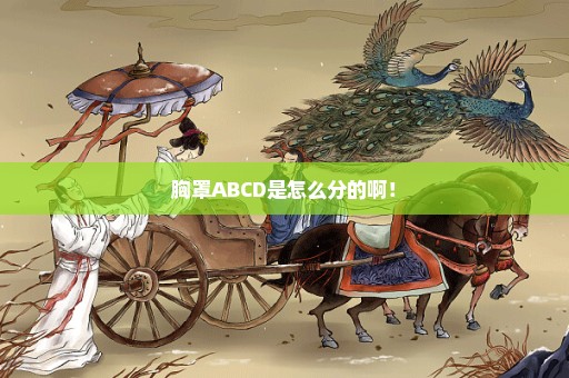 胸罩ABCD是怎么分的啊！