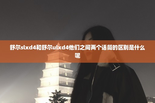 舒尔slxd4和舒尔ulxd4他们之间两个话筒的区别是什么呢