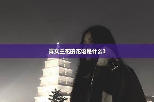 舞女兰花的花语是什么？