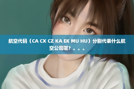 航空代码（CA CX CZ KA EK MU HU）分别代表什么航空公司呢？。。。