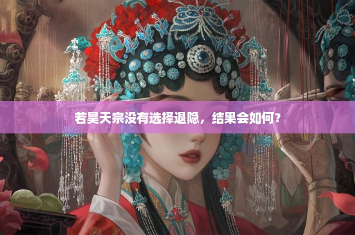 若昊天宗没有选择退隐，结果会如何？