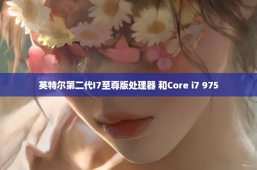 英特尔第二代I7至尊版处理器 和Core i7 975