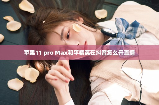 苹果11 pro Max和平精英在抖音怎么开直播