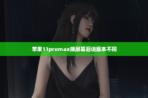 苹果11promax换屏幕后说版本不同