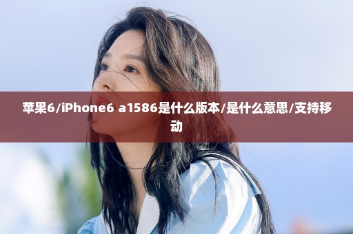 苹果6/iPhone6 a1586是什么版本/是什么意思/支持移动