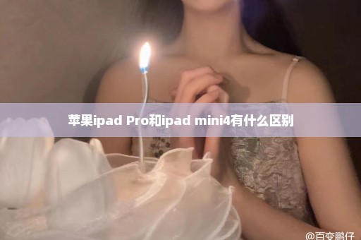 苹果ipad Pro和ipad mini4有什么区别