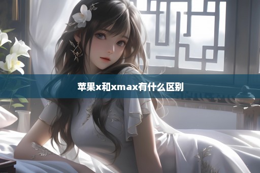 苹果x和xmax有什么区别