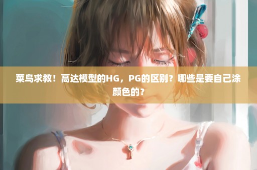 菜鸟求教！高达模型的HG，PG的区别？哪些是要自己涂颜色的？