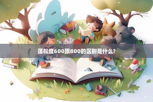 蓬松度600跟800的区别是什么?