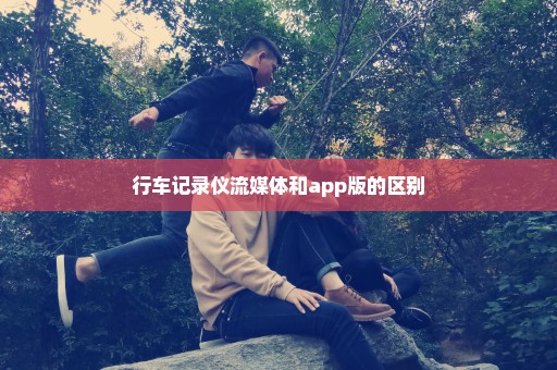 行车记录仪流媒体和app版的区别