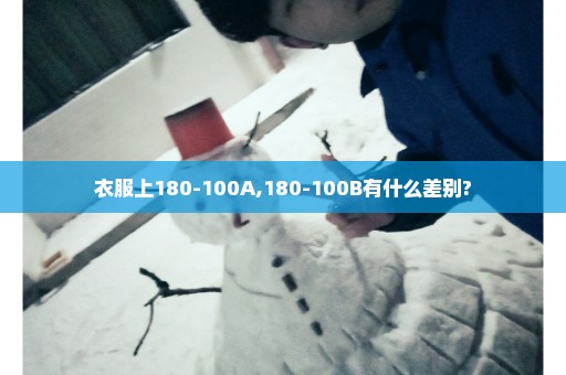 衣服上180-100A,180-100B有什么差别?