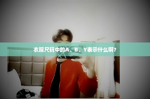 衣服尺码中的A、B、Y表示什么啊？