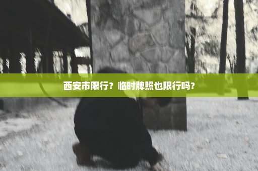 西安市限行？临时牌照也限行吗？