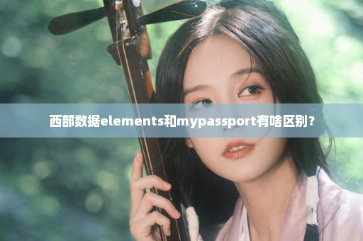 西部数据elements和mypassport有啥区别？