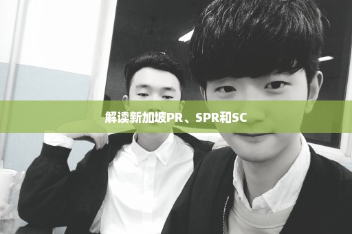 解读新加坡PR、SPR和SC