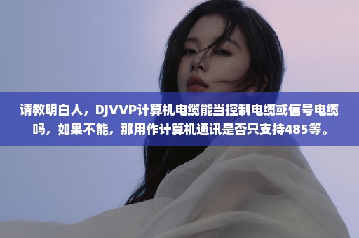 请教明白人，DJVVP计算机电缆能当控制电缆或信号电缆吗，如果不能，那用作计算机通讯是否只支持485等。