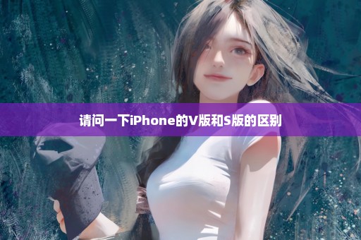 请问一下iPhone的V版和S版的区别