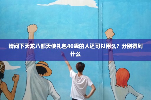 请问下天龙八部天使礼包40级的人还可以用么？分别得到什么