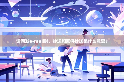 请问发e-mail时，抄送和密件抄送是什么意思？