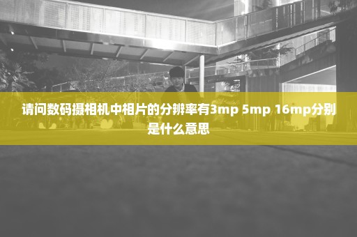 请问数码摄相机中相片的分辨率有3mp 5mp 16mp分别是什么意思