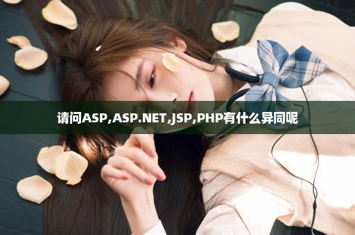 请问ASP,ASP.NET,JSP,PHP有什么异同呢