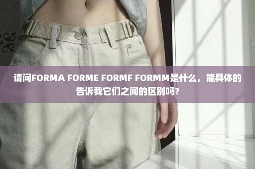 请问FORMA FORME FORMF FORMM是什么，能具体的告诉我它们之间的区别吗？