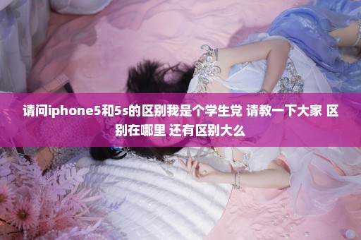 请问iphone5和5s的区别我是个学生党 请教一下大家 区别在哪里 还有区别大么