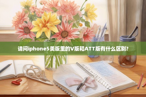 请问iphone5美版里的V版和ATT版有什么区别?