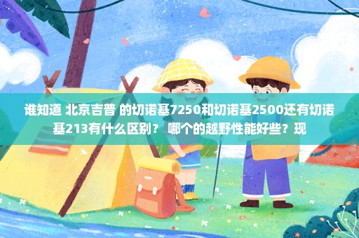 谁知道 北京吉普 的切诺基7250和切诺基2500还有切诺基213有什么区别？ 哪个的越野性能好些？现