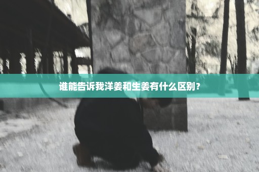 谁能告诉我洋姜和生姜有什么区别？