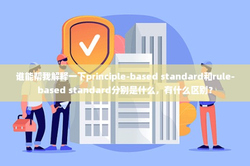 谁能帮我解释一下principle-based standard和rule-based standard分别是什么，有什么区别？