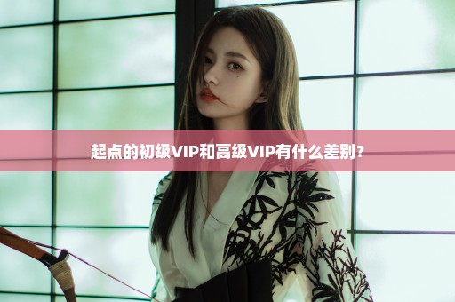 起点的初级VIP和高级VIP有什么差别？