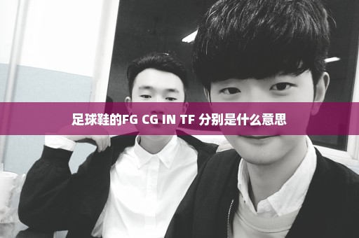 足球鞋的FG CG IN TF 分别是什么意思