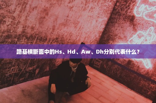 路基横断面中的Hs、Hd、Aw、Dh分别代表什么？