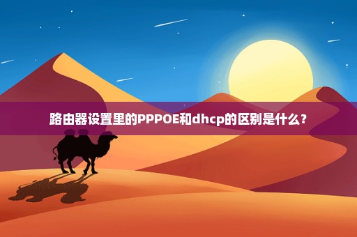 路由器设置里的PPPOE和dhcp的区别是什么？