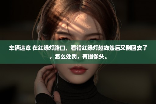 车辆违章 在红绿灯路口，看错红绿灯越线然后又倒回去了，怎么处罚，有摄像头。