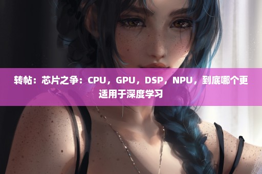 转帖：芯片之争：CPU，GPU，DSP，NPU，到底哪个更适用于深度学习