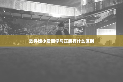 软件版小爱同学与正版有什么区别