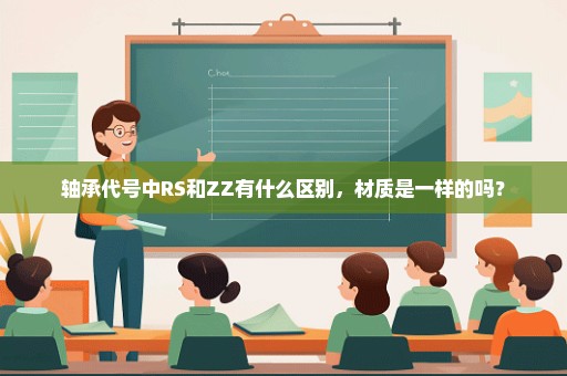 轴承代号中RS和ZZ有什么区别，材质是一样的吗？