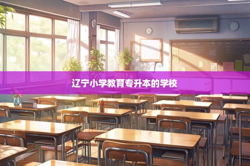 辽宁小学教育专升本的学校