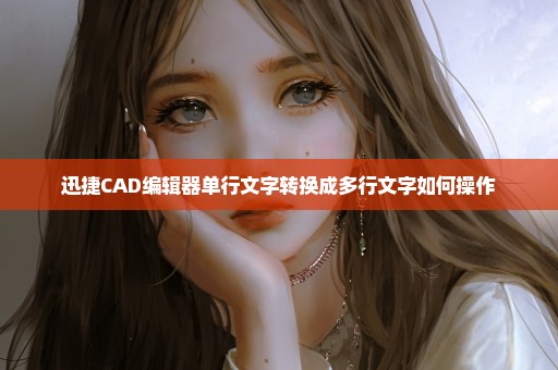 迅捷CAD编辑器单行文字转换成多行文字如何操作