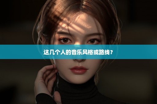 这几个人的音乐风格或路线？