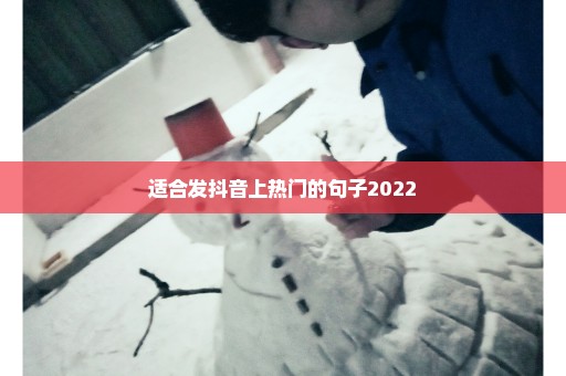 适合发抖音上热门的句子2022