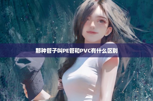 那种管子叫PE管和PVC有什么区别