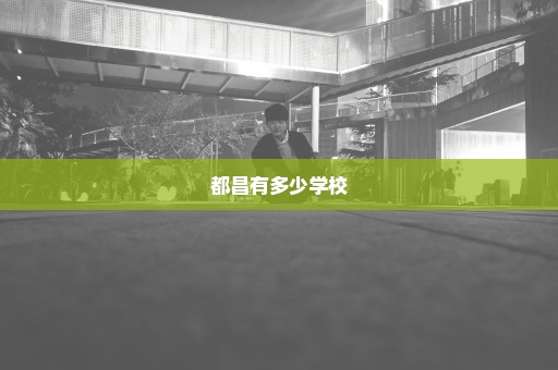 都昌有多少学校