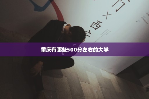 重庆有哪些500分左右的大学