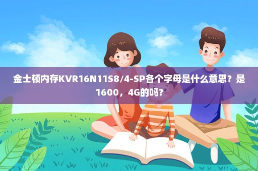 金士顿内存KVR16N11S8/4-SP各个字母是什么意思？是1600，4G的吗？