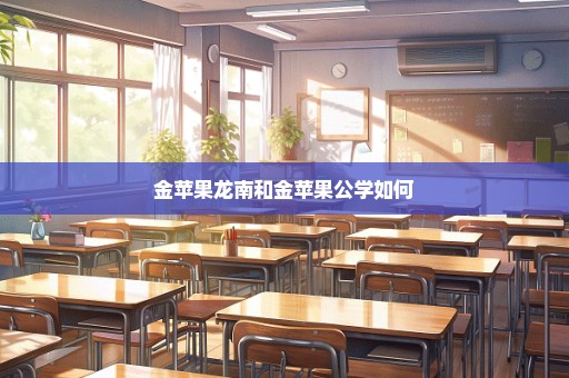 金苹果龙南和金苹果公学如何