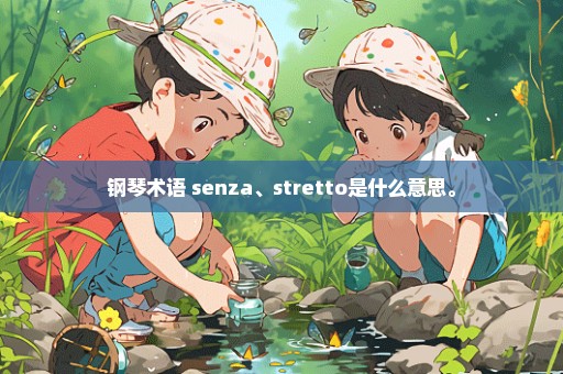 钢琴术语 senza、stretto是什么意思。